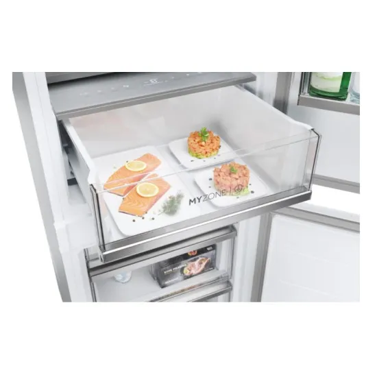 Haier HBW7518C No Frost beépíthető alulfagyasztós kombinált hűtőszekrény, 182/86L, WIFI, 54x55x177.2 cm 