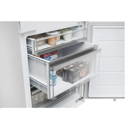 Haier HBW7518C No Frost beépíthető alulfagyasztós kombinált hűtőszekrény, 182/86L, WIFI, 54x55x177.2 cm 