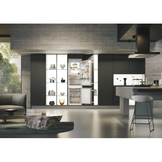 Haier HBW7518C No Frost beépíthető alulfagyasztós kombinált hűtőszekrény, 182/86L, WIFI, 54x55x177.2 cm 