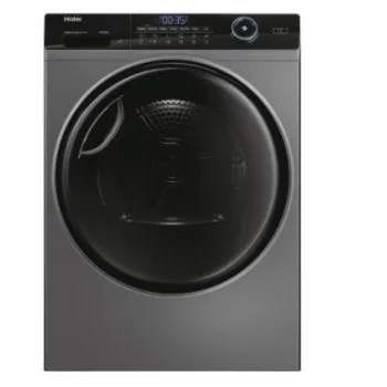Haier HD80-A3959R-S hőszivattyús szárítógép, 8kg, inverter motor, WIFI, 59.5x67.5x84.5 cm, antracit szín 