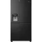 Hisense RS818N4TFC Total No Frost side by side hűtőszekrény, 417/215L, inverteres kompresszor, WIFI, 91x73x179 cm, fekete 