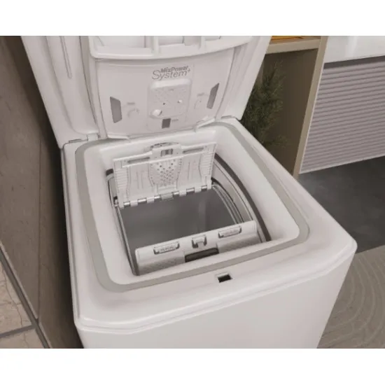 Haier THASN286TM5-S felültöltős mosógép, 8 kg, gőz, WIFI, inverter motor, 41x60x86 cm