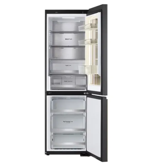 LG GBG719MDNN alulfagyasztós kombinált hűtőszekrény, 242/110L, InstaView™, MoodUP™, Smart Inverter Kompresszor, WIFI, 59.5x68.4x187 cm, fényes fehér szín 