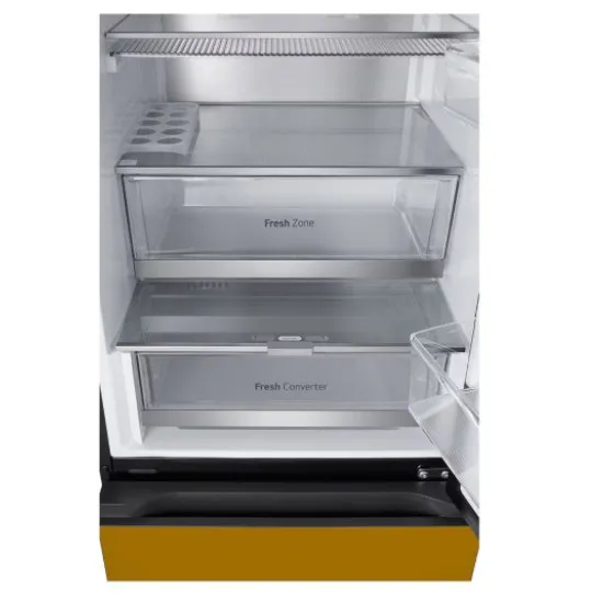 LG GBG719MDNN alulfagyasztós kombinált hűtőszekrény, 242/110L, InstaView™, MoodUP™, Smart Inverter Kompresszor, WIFI, 59.5x68.4x187 cm, fényes fehér szín 