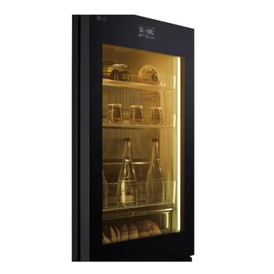 LG GBG719MDNN alulfagyasztós kombinált hűtőszekrény, 242/110L, InstaView™, MoodUP™, Smart Inverter Kompresszor, WIFI, 59.5x68.4x187 cm, fényes fehér szín 