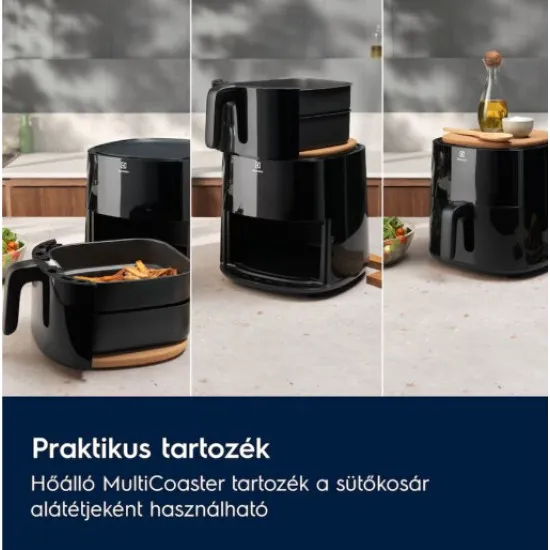 Electrolux EAF5B 700 Air Fryer, forrólevegős sütő, 5L, fekete szín, 1500W