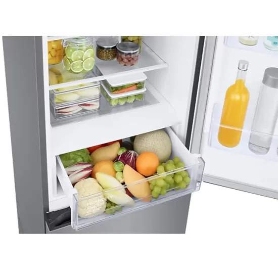 Samsung RB38C600ESA/EF No Frost alulfagyasztós kombinált hűtőszekrény, 276/114L, 59.5x65.8x203 cm, fémes grafit szín 