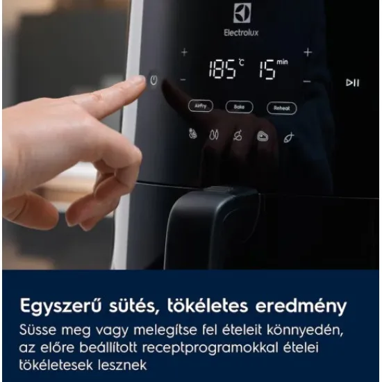 Electrolux EAF5B 700 Air Fryer, forrólevegős sütő, 5L, fekete szín, 1500W