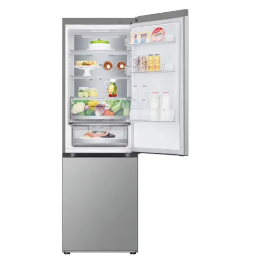 LG GBV5150DPY alulfagyasztós kombinált hűtőszekrény, 234/110L, Smart Inverter Kompresszor, WIFI, 59.5x68.2x186 cm, hamvas matt ezüst 