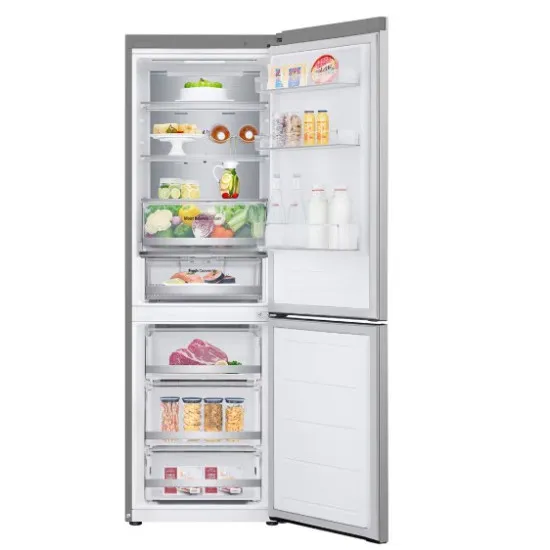 LG GBV5150DPY alulfagyasztós kombinált hűtőszekrény, 234/110L, Smart Inverter Kompresszor, WIFI, 59.5x68.2x186 cm, hamvas matt ezüst 