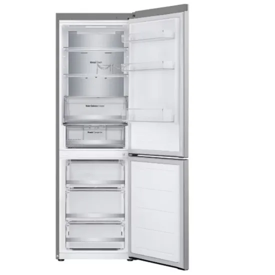 LG GBV5150DPY alulfagyasztós kombinált hűtőszekrény, 234/110L, Smart Inverter Kompresszor, WIFI, 59.5x68.2x186 cm, hamvas matt ezüst 