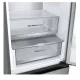 LG GBV5150DPY alulfagyasztós kombinált hűtőszekrény, 234/110L, Smart Inverter Kompresszor, WIFI, 59.5x68.2x186 cm, hamvas matt ezüst 