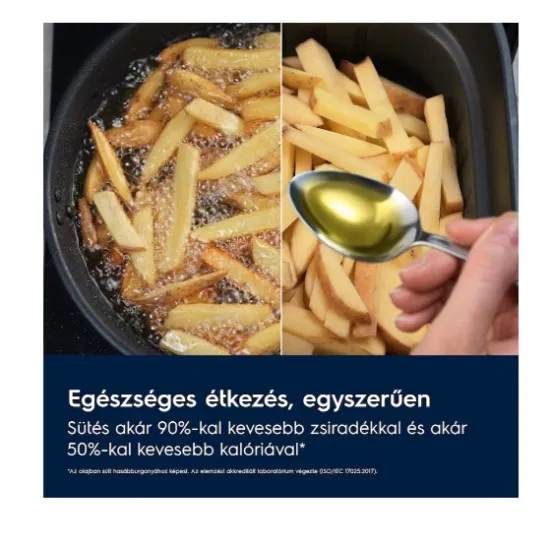 Electrolux EAF7SB Air Fryer, forrólevegős sütő, 7L, 1500W, fekete szín 