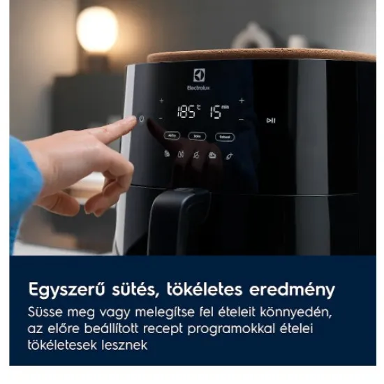 Electrolux EAF7SB Air Fryer, forrólevegős sütő, 7L, 1500W, fekete szín 