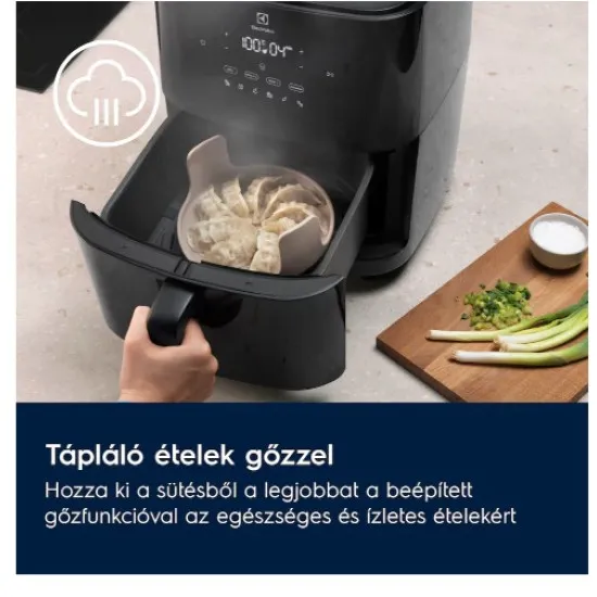 Electrolux EAF7SB Air Fryer, forrólevegős sütő, 7L, 1500W, fekete szín 