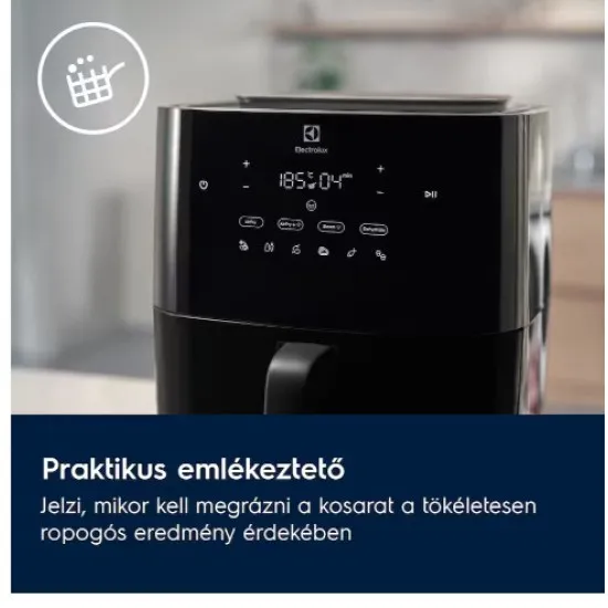 Electrolux EAF7SB Air Fryer, forrólevegős sütő, 7L, 1500W, fekete szín 