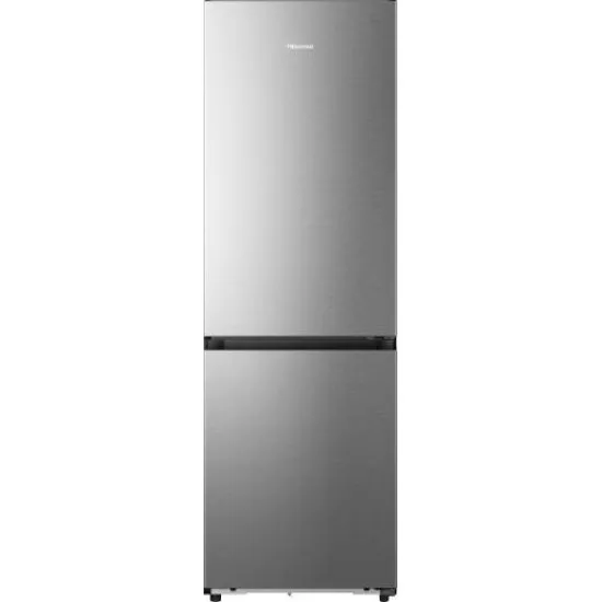 Hisense RB3K330SAID Total No Frost alulfagyasztós kombinált hűtőszekrény, 215/115L, inverteres kompresszor, 59.5x60x185.6 cm, inox 