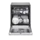LG DB243TX teljesen beépíthető mosogatógép, 14 teríték, inverter motor, 3 kosár, WIFI, 59.8x55.4x81.5 cm, nemes acél szín 
