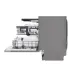 LG DB243TX teljesen beépíthető mosogatógép, 14 teríték, inverter motor, 3 kosár, WIFI, 59.8x55.4x81.5 cm, nemes acél szín 