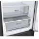 LG GBV22NCCEP alulfagyasztós kombinált hűtőszekrény, 277/110L, Smart Inverter Kompresszor, 59.5x67.5c203 cm, matt éjfekete szín 