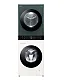 LG WT1210EGF WashTower™ elöltöltős mosógép és hőszivattyús szárítógép egybeépítve, 12/10 kg, WIFI, Direct Drive inverter motor, gőz, 60x66x165.5 cm, természetes zöld és természetes bézs szín 