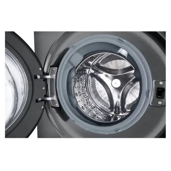 LG WT1210BBF WashTower™ elöltöltős mosógép és hőszivattyús szárítógép egybeépítve, Direct Drive inverter motor, 12/10 kg, WIFI, 60x66x165.5 cm, fekete acél szín 