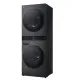 LG WT1210BBF WashTower™ elöltöltős mosógép és hőszivattyús szárítógép egybeépítve, Direct Drive inverter motor, 12/10 kg, WIFI, 60x66x165.5 cm, fekete acél szín 