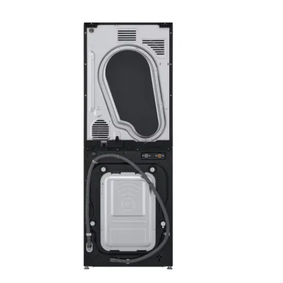 LG WT1210BBF WashTower™ elöltöltős mosógép és hőszivattyús szárítógép egybeépítve, Direct Drive inverter motor, 12/10 kg, WIFI, 60x66x165.5 cm, fekete acél szín 