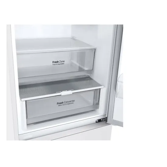 LG GBV22NCCSW alulfagyasztós kombinált hűtőszekrény, 277/110L, Smart Inverter Kompresszor, 59.5x67.5x203 cm 