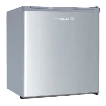 Philco PSB 401 EX CUBE egyajtós mini hűtőszekrény, 41L, 44x47x51 cm, inox 