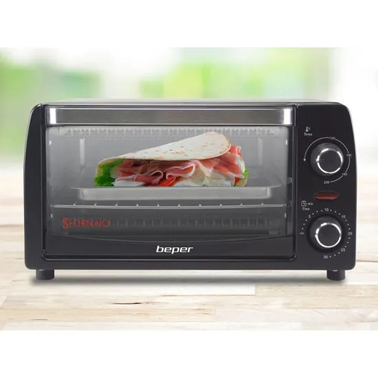 Beper 90.882 mini sütő, 12L, 1050W, fekete 