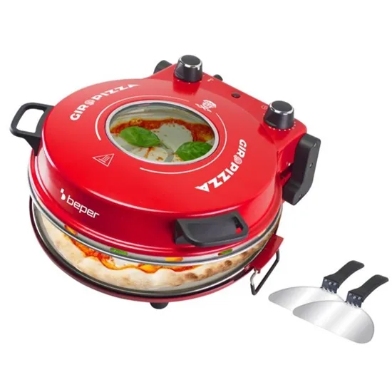 Beper P101CUD301 elektromos pizzasütő, piros, 1200W 