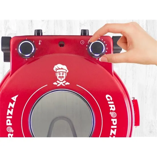 Beper P101CUD301 elektromos pizzasütő, piros, 1200W 