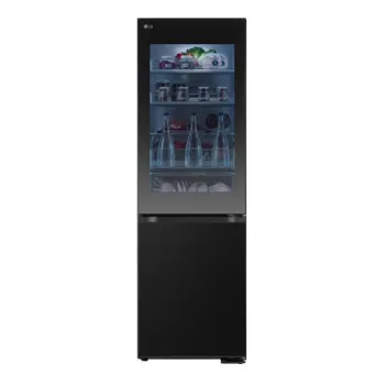 LG GBG5160CEV alulfagyasztós kombinált hűtőszekrény, 239/110L, Smart Inverter Kompresszor, InstaView™, WIFI, fémes fekete szín, 59.5x67.6x186 cm