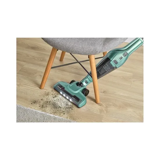 Sencor SVC 0601GR vezeték nélküli álló porszívó, türkiz szín, 110W 