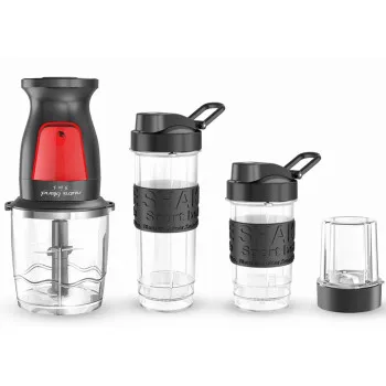 Kalorik BLS 1500 BR multifunkciós nutri blend turmix 3az1ben, 300W, piros 