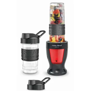 Kalorik BLS 1500 BR multifunkciós nutri blend turmix 3az1ben, 300W, piros 