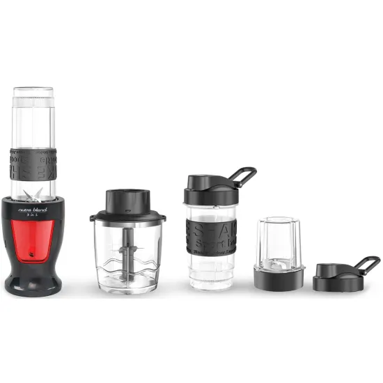 Kalorik BLS 1500 BR multifunkciós nutri blend turmix 3az1ben, 300W, piros 