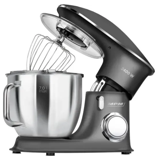 MPM MPM-MRK-23 konyhai robotgép, 2400W, 7L, fekete/inox 
