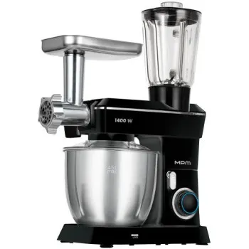 MPM MPM-MRK-24 konyhai robotgép 3az1ben robot, turmix, húsdaráló funkció 1400W, 5L, fekete 