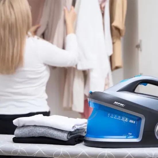 MPM MPM-MZE-28 gőzállomás, 3000W, 1.2L, inox/fekete 