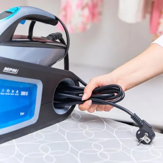 MPM MPM-MZE-28 gőzállomás, 3000W, 1.2L, inox/fekete 