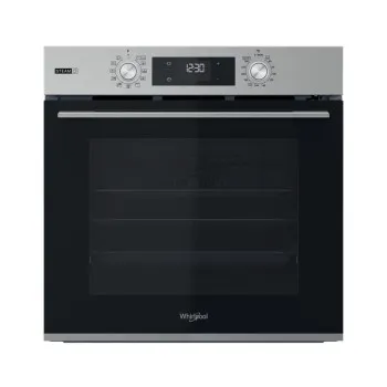 Whirlpool OMSK58RU1SX beépíthető sütő, pirolitikus és hidrolitikus tisztítás, 71L, 59.5x55.1x59.5 cm, nemesacél szín 