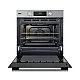 Whirlpool OMSK58RU1SX beépíthető sütő, pirolitikus és hidrolitikus tisztítás, 71L, 59.5x55.1x59.5 cm, nemesacél szín 