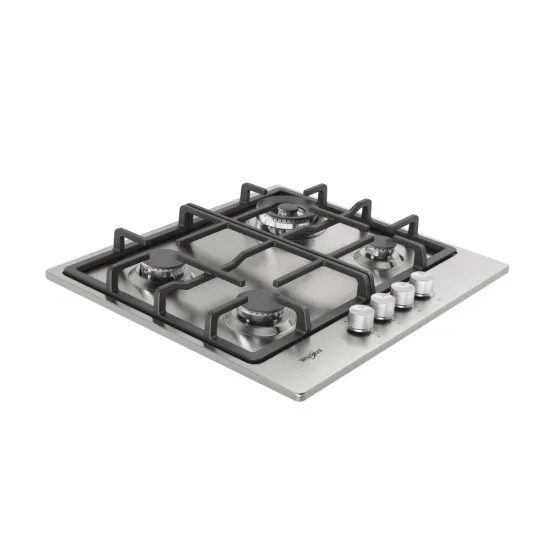 Whirlpool TKRL 661 IX EU beépíthető gáz főzőlap, 58x51x5.6 cm, nemesacél szín