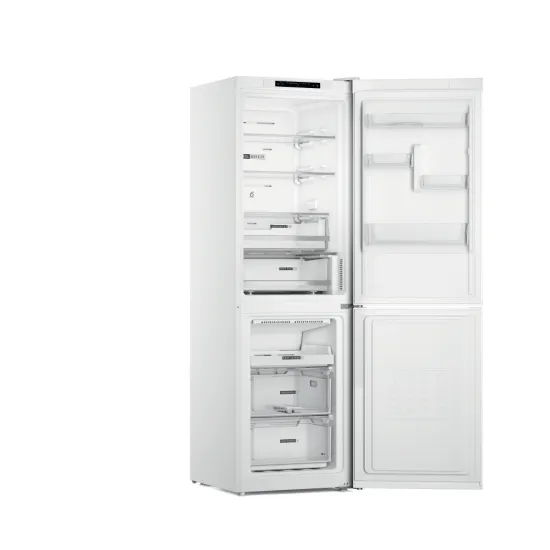 Whirlpool W7X 83A W Total No Frost alulfagyasztós kombinált hűtőszekrény, Zen Inverter Kompresszor, 231/104L, 59.6x67.8x191.2 cm