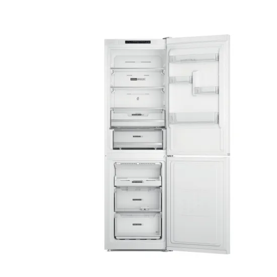 Whirlpool W7X 83A W Total No Frost alulfagyasztós kombinált hűtőszekrény, Zen Inverter Kompresszor, 231/104L, 59.6x67.8x191.2 cm