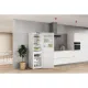 Whirlpool W7X 83A W Total No Frost alulfagyasztós kombinált hűtőszekrény, Zen Inverter Kompresszor, 231/104L, 59.6x67.8x191.2 cm