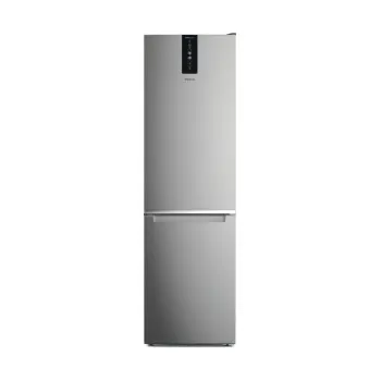 Whirlpool W7X 93T OX 2 Total No Frost alulfagyasztós kombinált hűtőszekrény, Zen Inverter Kompresszor, 263/104L, 59.6x67.8x202.7 cm, optic inox 