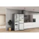 Whirlpool W7X 93T OX H Total No Frost alulfagyasztós kombinált hűtőszekrény, Zen Inverter Kompresszor, 263/104L, 59.6x67.8x202.7 cm, optic inox 